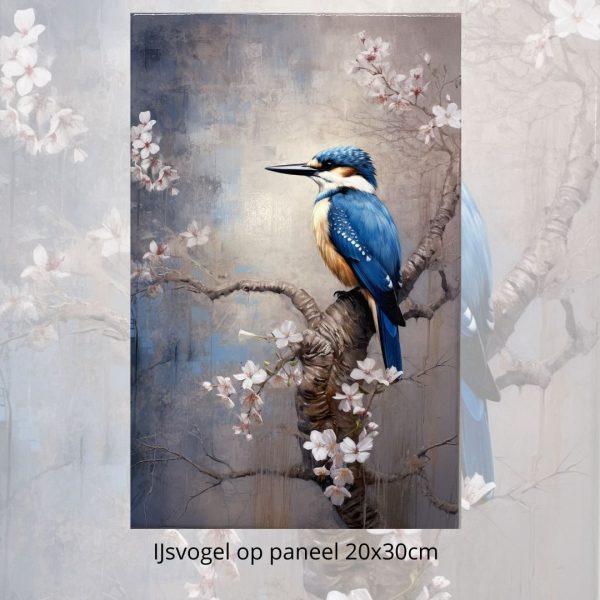 IJsvogel op paneel