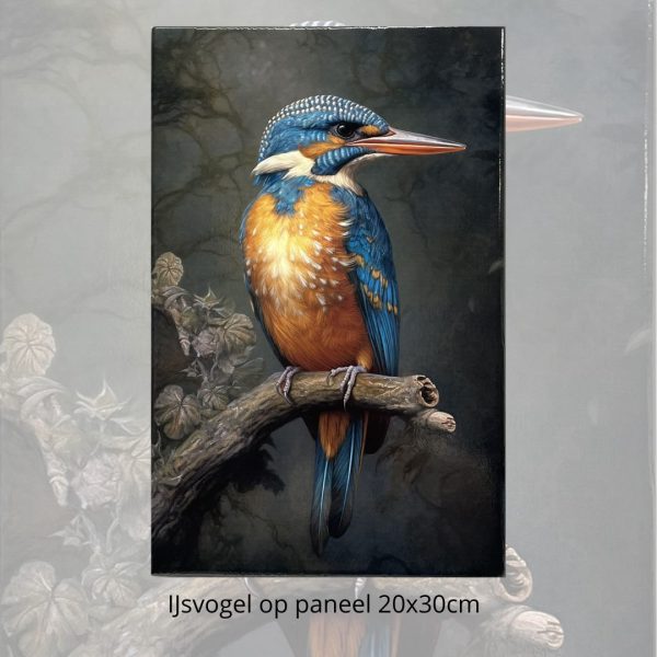 IJsvogel 4 op paneel